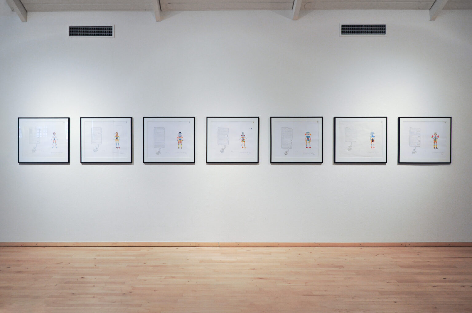 Ljóðaljóðin á Miklubrautinni (1999) Drawings on paper